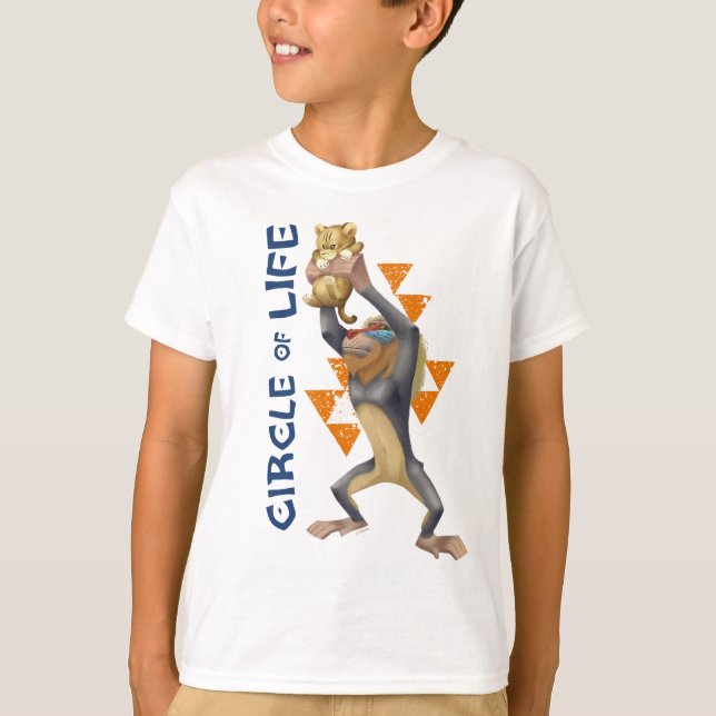 Lion King | Rafiki Presenting Simba Graphic T-Shirt (Front)