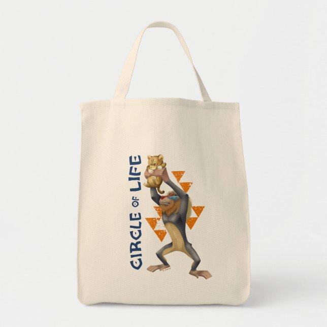 Lion King | Rafiki Presenting Simba Graphic Tote Bag (Front)
