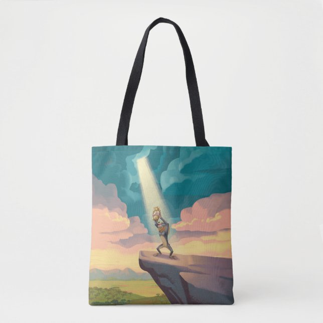 Lion King | Rafiki Presenting Simba Graphic Tote Bag (Front)