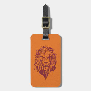 Lion King Scar Head Sketch Luggage Tag