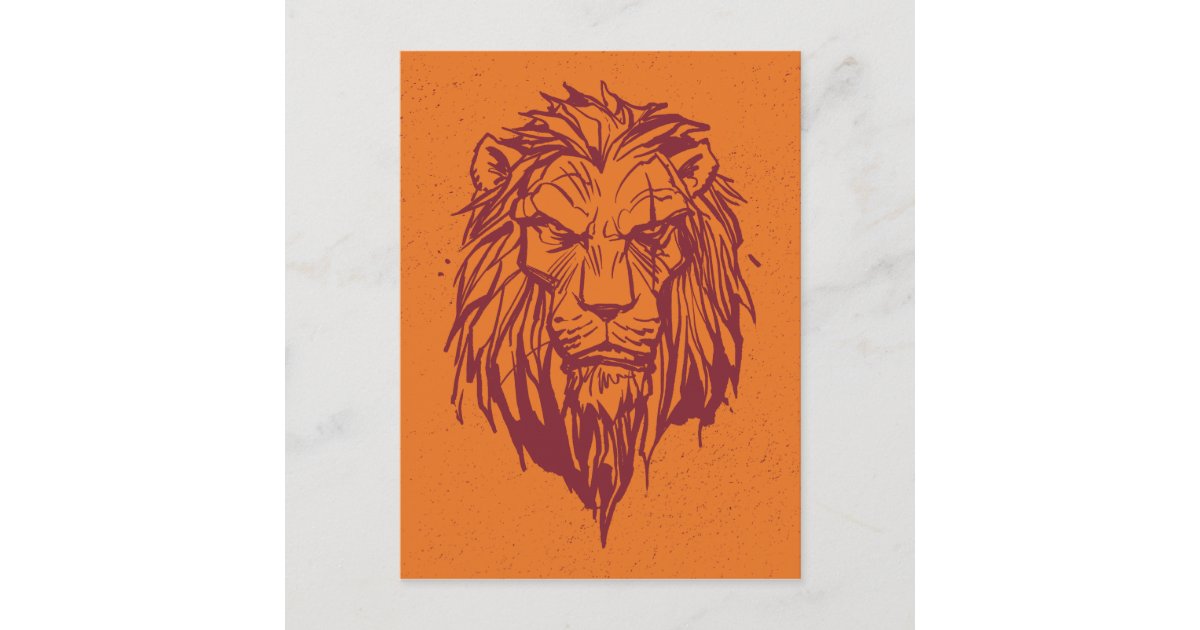 lion king head outline