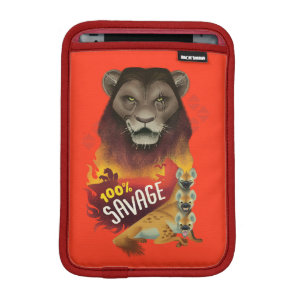 Lion King | Scar & Hyenas "100% Savage" iPad Mini Sleeve