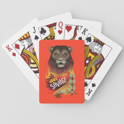 Lion King  Scar  Hyenas 100 Savage Poker Cards