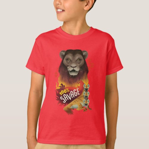 Lion King  Scar  Hyenas 100 Savage T_Shirt