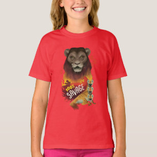 Lion King   Scar & Hyenas "100% Savage" T-Shirt