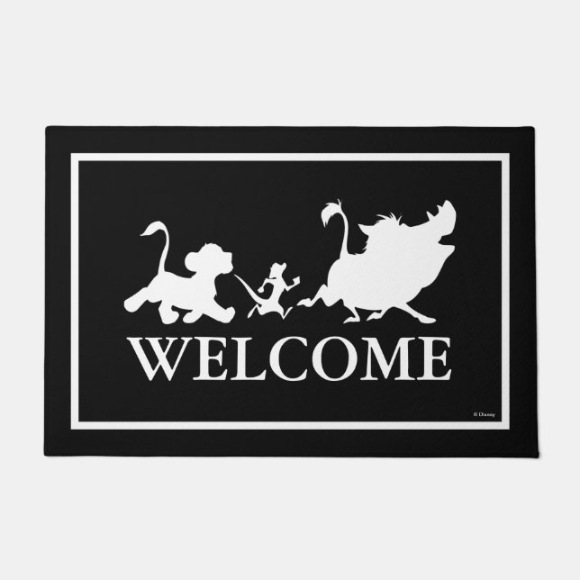 Lion King Silhouette | Welcome Doormat (Front)