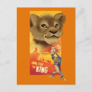 Lion King Simba Collage Graphic Postcard