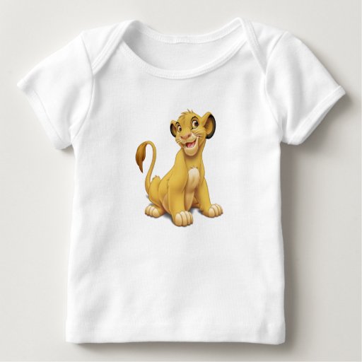 Lion King Simba cub playful Disney Baby T-Shirt | Zazzle