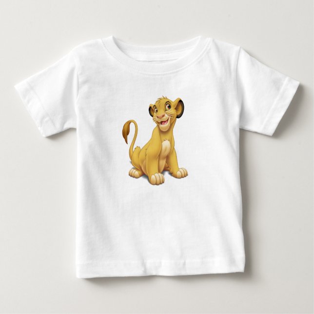 Lion King Simba cub playful Disney Baby T-Shirt (Front)