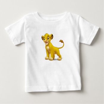 Lion King Simba Cub Standing Disney Baby T-shirt by lionking at Zazzle