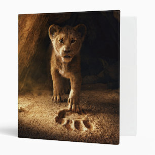 Lion King Simba Following In Mufasa's Step 3 Ring Binder