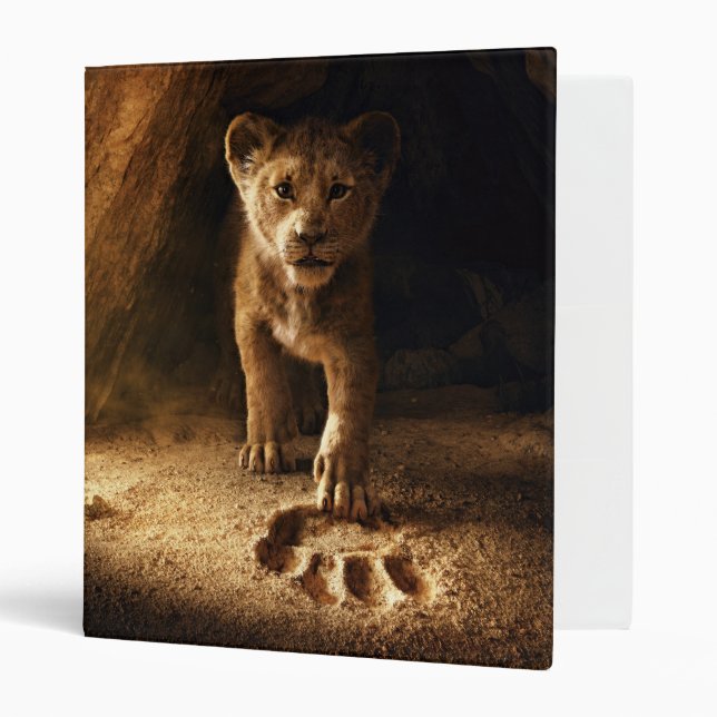 Lion King | Simba Following In Mufasa's Step 3 Ring Binder (Front/Inside)