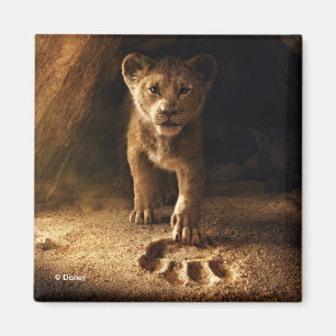 Lion King   Simba Following In Mufasa's Step Magnet