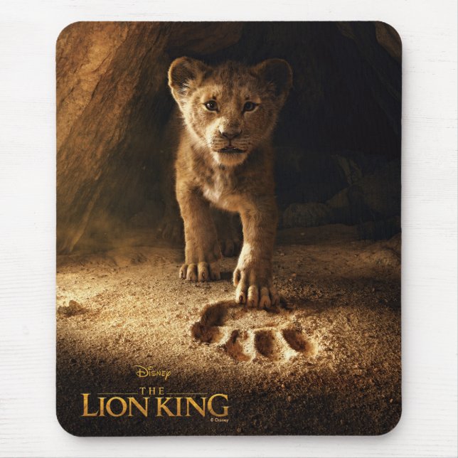 Lion King | Simba Following In Mufasa's Step Mouse Pad (Front)