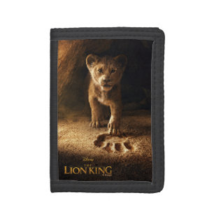 Lion King Simba Following In Mufasa's Step Tri-fold Wallet