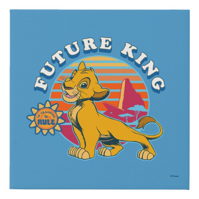 Lion King | Simba - Future King Faux Canvas Print (Front)