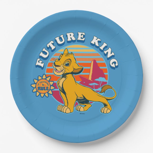 Lion King | Simba - Future King Paper Plates (Front)