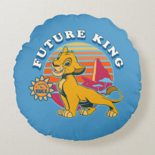 Lion King Simba - Future King Round Pillow