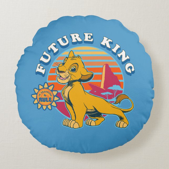 Lion King | Simba - Future King Round Pillow (Front)
