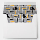 Lion King | Simba Gray &amp; Gold Hatched Pattern Envelope