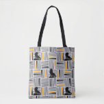 Lion King | Simba Gray &amp; Gold Hatched Pattern Tote Bag