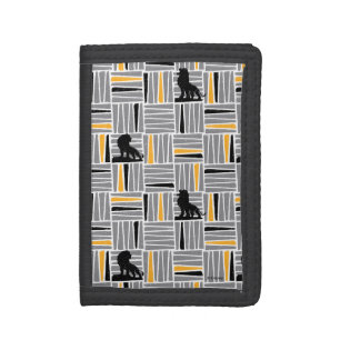 Lion King Simba Gray & Gold Hatched Pattern Tri-fold Wallet