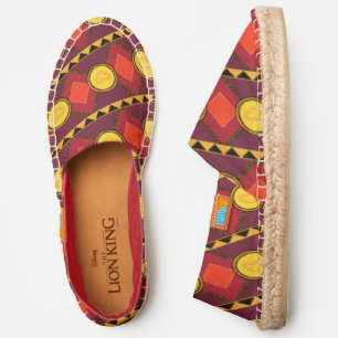 Lion King   Simba Icon African Style Pattern Espadrilles