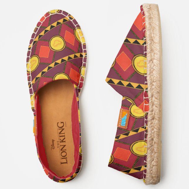 Lion King | Simba Icon African Style Pattern Espadrilles (Side)