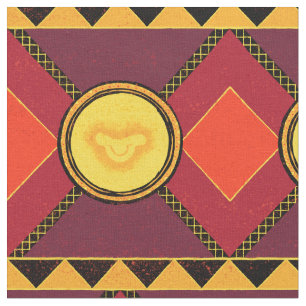 Lion King   Simba Icon African Style Pattern Fabric