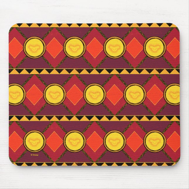 Lion King | Simba Icon African Style Pattern Mouse Pad (Front)