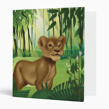 Lion King | Simba In The Jungle 3 Ring Binder by lionking at Zazzle