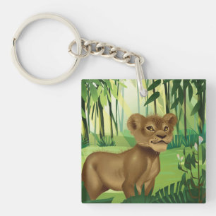 Lion King Simba In The Jungle Keychain
