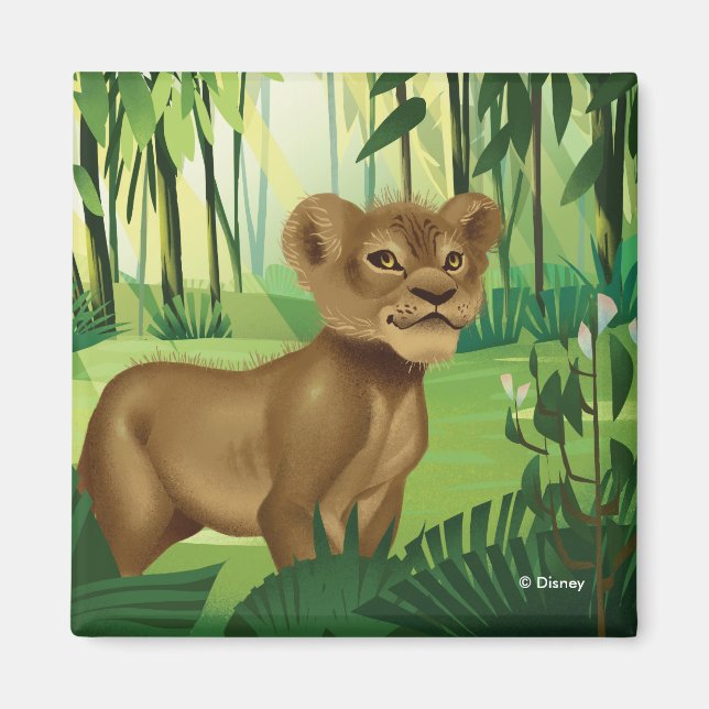 Lion King | Simba In The Jungle Magnet (Front)