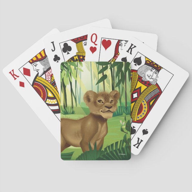 Lion King | Simba In The Jungle Playing Cards (Back)