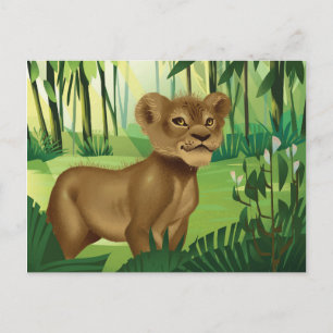 Lion King Simba In The Jungle Postcard