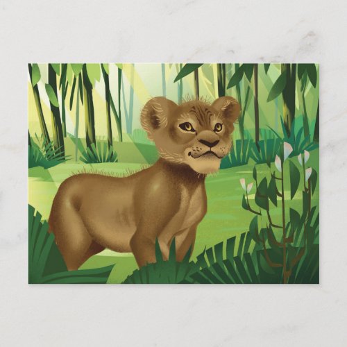 Lion King  Simba In The Jungle Postcard