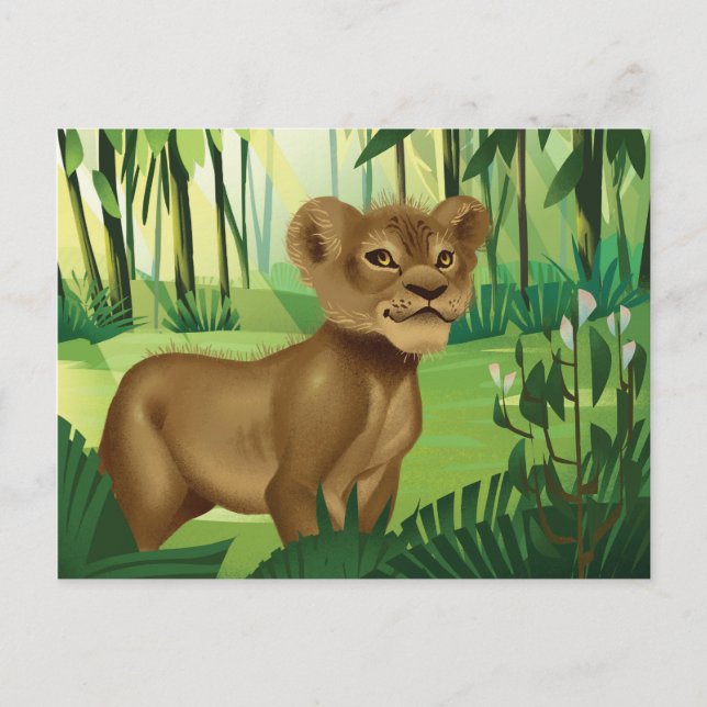 Lion King | Simba In The Jungle Postcard (Front)