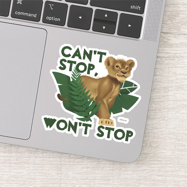 Lion King | Simba In The Jungle Sticker (Detail)