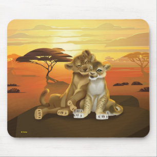 Lion King Simba & Nala At Sunset Mouse Pad