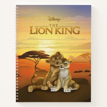 Lion King | Simba & Nala At Sunset Notebook by lionking at Zazzle