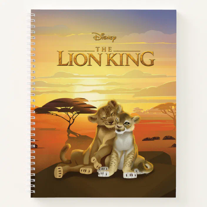 Lion King Simba Nala At Sunset Notebook Zazzle Com