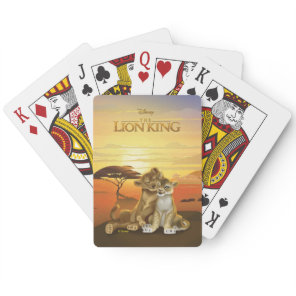 Lion King | Simba & Nala At Sunset Playing Cards