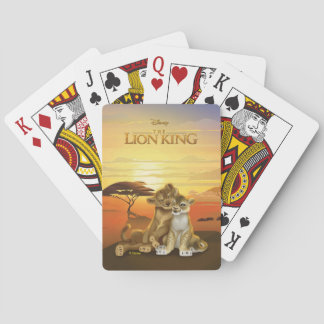 Lion King | Simba & Nala At Sunset Playing Cards