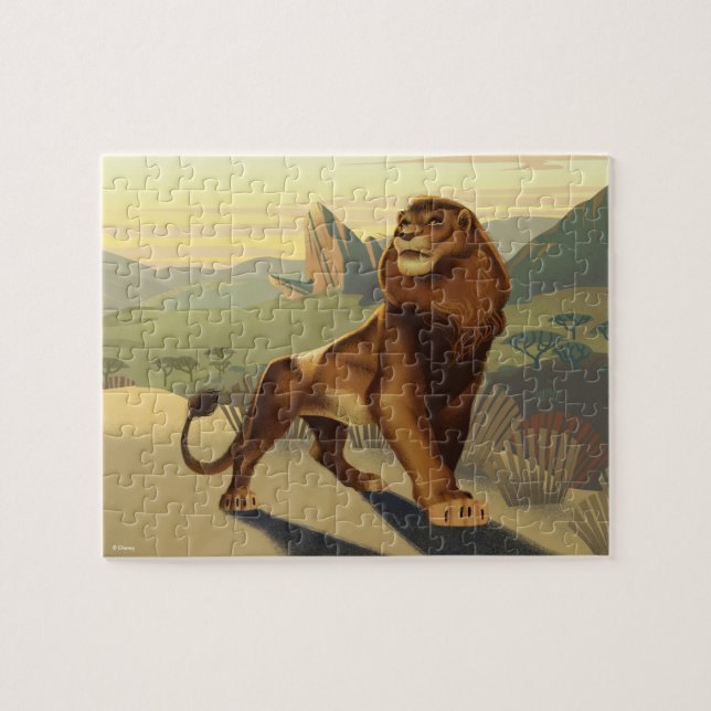 Lion King | Simba On Pride Lands Jigsaw Puzzle (Horizontal)
