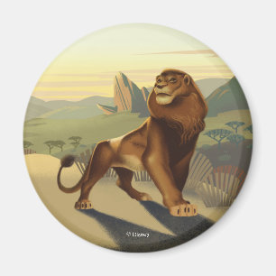 Lion King Simba On Pride Lands Magnet