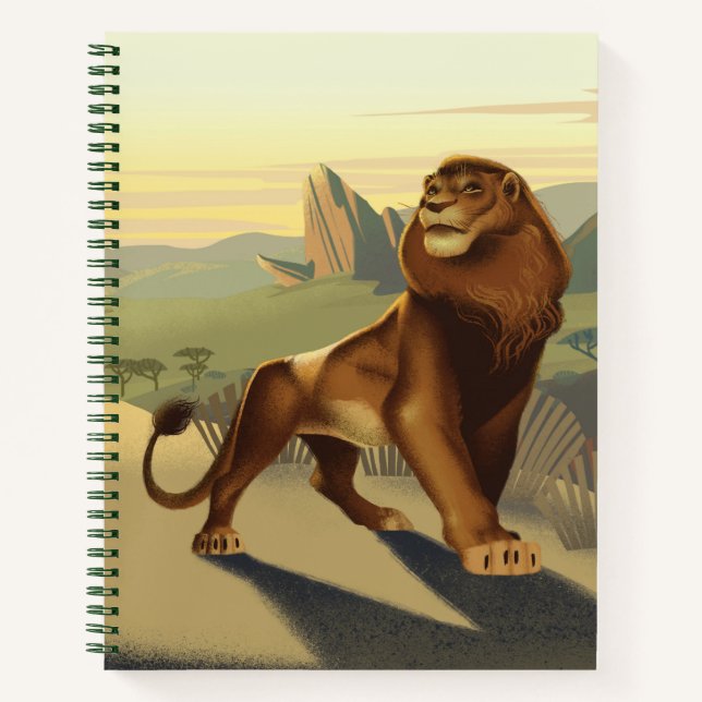 Lion King | Simba On Pride Lands Notebook (Front)