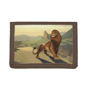 Lion King Simba On Pride Lands Tri-fold Wallet