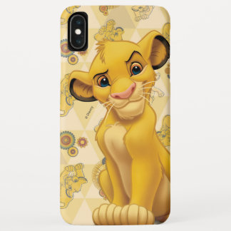 Lion King | Simba on Triangle Pattern iPhone XS Max Case