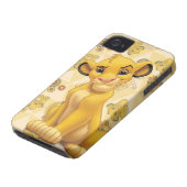 Lion King | Simba on Triangle Pattern Case-Mate iPhone Case (Bottom)