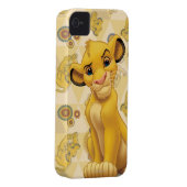 Lion King | Simba on Triangle Pattern Case-Mate iPhone Case (Back/Right)